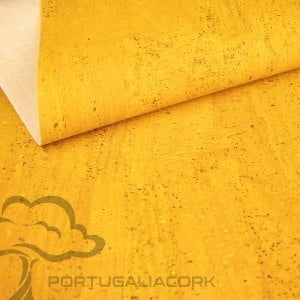Cork fabric Yellow