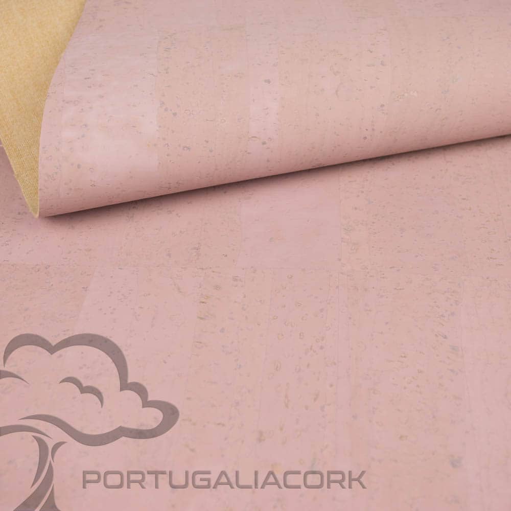 Cork fabric Light pink