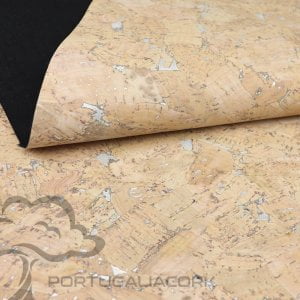 Cork leather Glossy Marble Cream