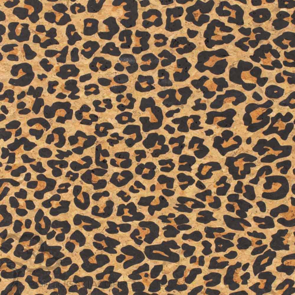 Cork leather printing Leopard