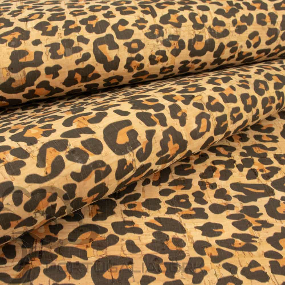 Cork fabric Leopard-1