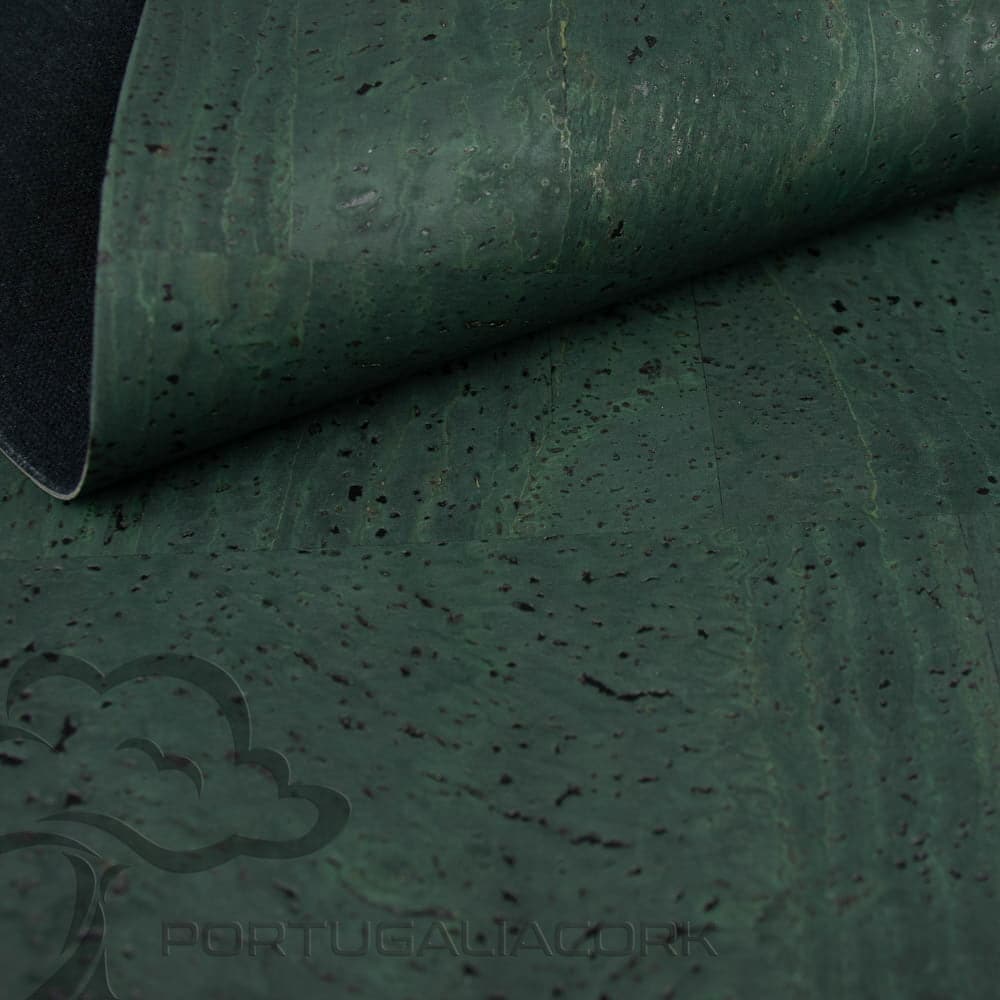 Cork fabric Forest green