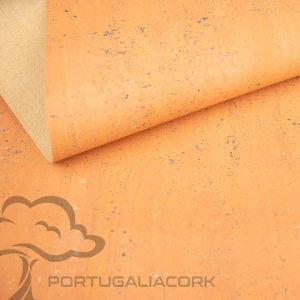 Cork fabric Peach-1