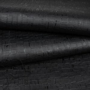 Cork fabric blocks emboss black-1