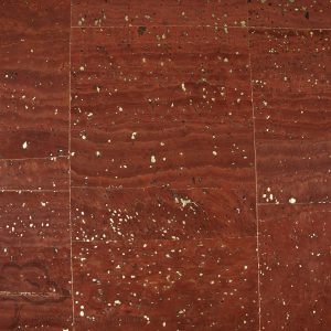 Cork leather Brick with gold