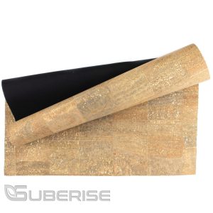 Cork leather Surface with gold